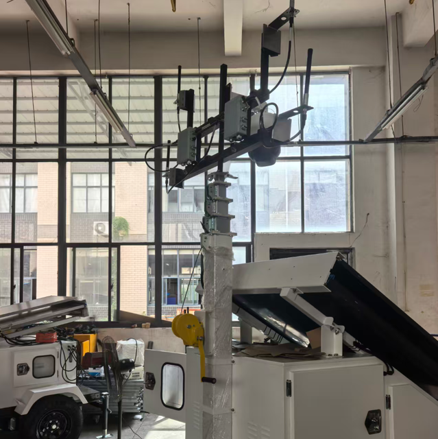 Multifunctional Solar Light Tower, Lighting + Custom 360° Surveillance Tower