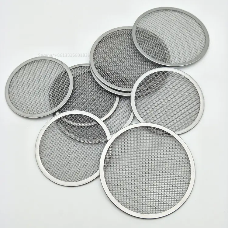 20 Micron Filter Mesh 10 15 20 Micron Round Stainless Steel Screen Filter Mesh Disc