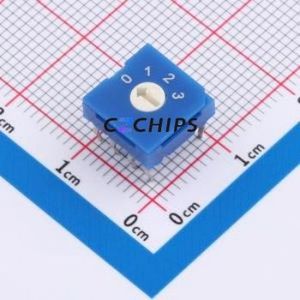 RS8030H Rotary Switch Through hole Component (THT)-8P,9.9x9.9mm Switch - Product Image 1