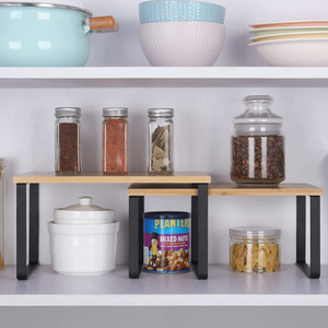 Custom-made wrought iron kitchen storage rack, living room organizer, spice rack, movable <b>desktop</b> storage rack, cabinet storage - Product Image 2