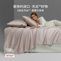 Vente en gros de linge de lit 100% Lyocell, ensemble de 4 pièces, luxe hôtelier 5 étoiles, ensemble de draps et de housse de couette, logo personnalisé
