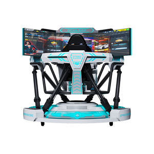 2026 Nieuwe Trend Voor Pretpark En Vr Game Machine <span class=keywords><strong>3</strong></span> Schermen 6 Dof Elektrische Platform Racesimulator Meeslepend Rijspel - Product Image 2