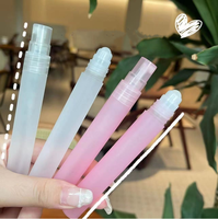 Vente en gros de flacons roll-on vides givrés de 10 ml, flacons roll-on en plastique pour crème cosmétique, parfum