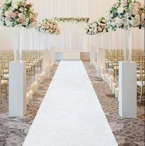 Tùy chỉnh đám cưới lối đi Runner thảm chống trượt Velour triển lãm Thảm <span class=keywords><strong>VIP</strong></span> lối vào trong nhà ngoài trời dệt Polyester thảm đỏ - Product Image 2