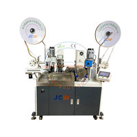 Machine de sertissage automatique à double tête JCW-CST17B pour bornes de câbles, équipement de fabrication de câbles avec insertion de fiches étanches