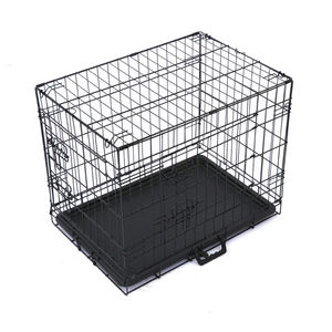 Haze <span class=keywords><strong>Blue</strong></span> Double Porte Grande Caisse Pliable En Métal Pour Chien Intérieur <span class=keywords><strong>Cages</strong></span> Pour Animaux Maisons En Plein Air Chien Chenil Cage - Product Image 4