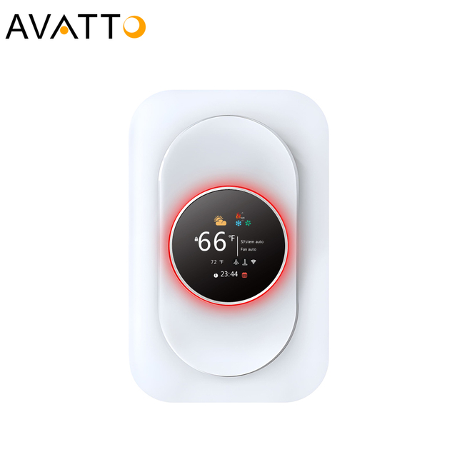 AVATTO  Wifi Tuya App Remote Control Smart Knob Thermostat WiFi Smart Programmable Thermostat Work With Alexa Google Home