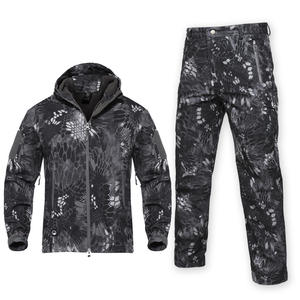 Design clássico Tático Softshell Jaqueta Softshell Calças Terno Roupa Inverno Tático Uniforme Outfit - Product Image 5