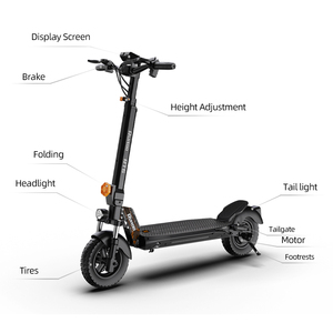 Scooter Eléctrico Ruitoo Rt6 48v Resistente al Agua, con Asiento, Plegable para Adultos, Potencia Confiable, Equipado con Motor de 800w, Rel Rt6 - Product Image 3