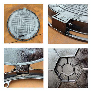 산업용 EN124 주철 맨홀 커버, 여러 하중 용량의 600mm 직경-둥근 <span class=keywords><strong>600</strong></span> 직경의 맨홀 커버 - Product Image 2