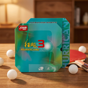 Vente en gros de caoutchoucs inversés <span class=keywords><strong>DHS</strong></span> Brand NEO <span class=keywords><strong>Hurricane</strong></span> <span class=keywords><strong>3</strong></span> Orange Sponge High-tack, modèle 143016 (Chine), pour raquette de tennis de table - Product Image 1