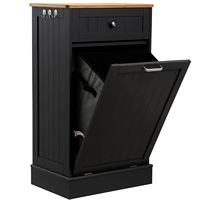 Meuble de rangement de salle de bain avec tiroir et panier à linge inclinable, armoire de rangement de salle de bain avec panier