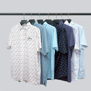 Polos de Golf Personalizados con Logotipo, Estampado Completo, Secado Rápido, Corte Ajustado, Poliéster Reciclado, Lyocell, Spandex, Jersey, Camiseta Estilo Polo para Hombre - Product Image 2