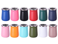 Tasse à thé en acier inoxydable à double paroi de 260 ml, personnalisée, pour Yerba Maté argentin avec paille Bombilla, idéale pour les fêtes - Vente en gros
