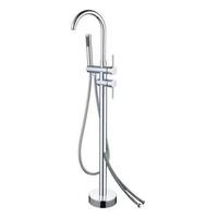 Ensemble de douche de salle de bain en laiton Double sortie d'eau baignoire douche robinet pour baignoire autonome robinet de douche pour autoportant
