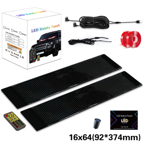 ป้ายไฟ LED 1664*2สำหรับรถยนต์สมาร์ท<span class=keywords><strong>แอ</strong></span>ปสามารถตั้งโปรแกรมได้มีความยืดหยุ่นป้ายแอปบลูทูธควบคุมด้วยข้อความแบบกำหนดเอง - Product Image 5