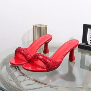 Chaussures uniques à talon ouvert, sandales d'été vertes pour femmes - Product Image 4