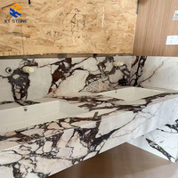 Table basse de luxe en marbre français, design moderne, pour salon et hôtel, écologique, marque KT STONE, garantie 5 ans, découpe sur mesure 3D