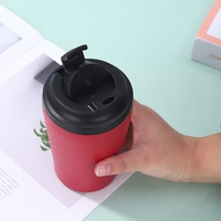 Mug de voyage isotherme Madou en acier inoxydable à double paroi, 12 oz, anti-fuite, moderne, résistant à l'eau bouillante pour boissons chaudes
