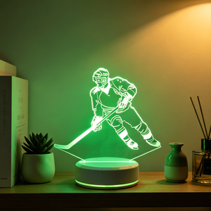 OEM/ODM 3D Crystal Night Light Remote <b>Control</b> Touch <b>Control</b> LED Home Use Creative Sports Pattern Colorful Light - Product Image 2