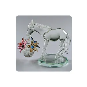 Transparent Hoarse Decorative Glass Art and Figurines