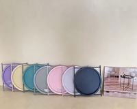 Table d'appoint pliante en métal OEM, multicolore, en PP, étanche, avec bords sécurisés, pour intérieur, extérieur, balcon, patio