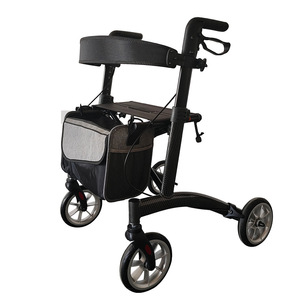 Attrezzatura per la riabilitazione pieghevole Rollator <span class=keywords><strong>Walker</strong></span> regolabile in altezza corrimano leggero ausilio per la deambulazione - Product Image 5
