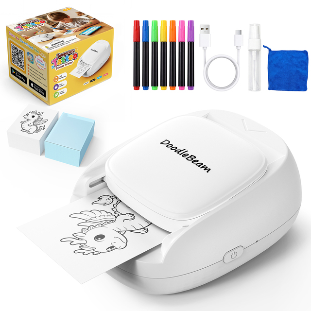 ACP31 Hot Sale Temporary Tattoo Printer Kids Photo to Tattoo App Control Wireless Inkless Printer for Creative Kids Art & Craft