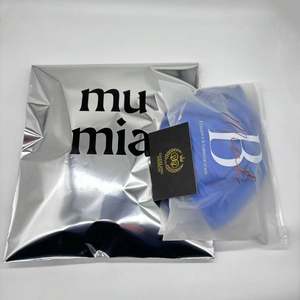 Custom Printed Matte Metallic Shipping Mailer <b>Bags</b> Waterproof <b>Silver</b> Foil Aluminum Mailing <b>Bags</b> with Own Logo Printed - Product Image 4