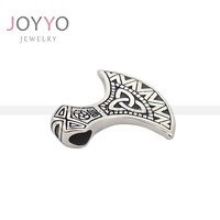 Collier pendentif JoYyo pour homme, style rétro viking, en acier inoxydable, marteau nordique classique, chaîne tendance punk pour soirée