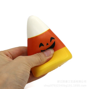 Pu Fidget Toy Candy Corn Shape Slow <b>Rebound</b> Stress Relief Toy For Kids Party Gift - Product Image 1