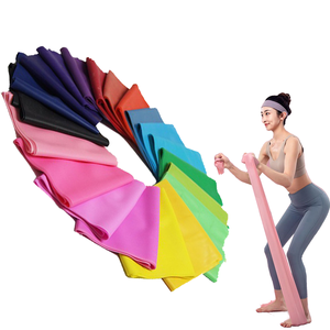 Yoga pilates stretch latex longues bandes de résistance à la tension plate - Product Image 1