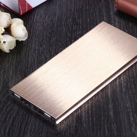 Batterie externe ultra-fine étanche de 10000 mAh à haute capacité avec prise USB et charge rapide pour smartphones
