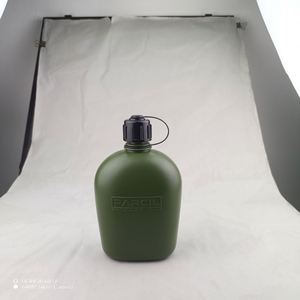 Muestra gratuita, botella deportiva Tritan personalizable, libre de BPA, para exteriores, portátil, para camping, mochila, taza de agua transparente y plana. - Product Image 4