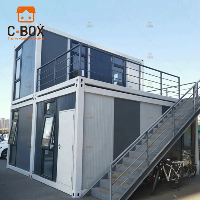 Modular Flat Pack Cabin Container House Luxus Fertighaus Flach verpackter Container Zum Verkauf