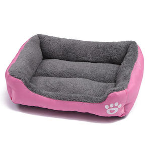 Sofá cama para perros de doble cara personalizado al por mayor, nido de gato grande y rectangular transpirable con diseño sólido, accesorio de doble cara - Product Image 1