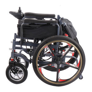 Silla eléctrica plegable de acero para <span class=keywords><strong>ancianos</strong></span> y adultos, silla de ruedas motorizada para discapacitados, suministros para el cuidado de la salud, BC-ES660, 24 pulgadas - Product Image 4