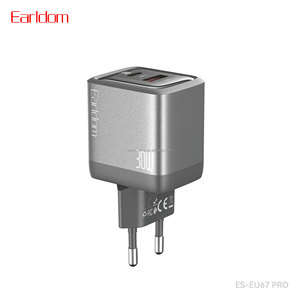Earldom GaN 30W Dual Port USB-C & USB-A PD3.0 QC3.0 <b>Fast</b> <b>Charger</b> with OVP Protection for 14/13 for S23 - Product Image 1