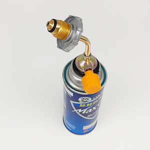 Portable Gas <b>Stove</b> Butane Refill Valve Brass One Piece Camping Outdoor Use Manual Operation - Product Image 2