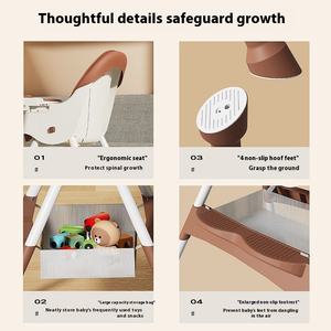 Silla de comedor moderna <span class=keywords><strong>para</strong></span> niños, mesa plegable ajustable antideslizante <span class=keywords><strong>para</strong></span> el hogar, silla de crecimiento <span class=keywords><strong>para</strong></span> bebés, hecha de plástico duradero - Product Image 3