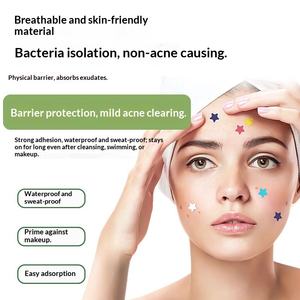 Patchs Hydrocolloïdes <span class=keywords><strong>Anti</strong></span>-Acné Transfrontaliers Modèle 031 en PE, 51 Couleurs, Motifs Étoiles et Cœurs, Isolation et Dissimulation des Imperfections, Vente en Gros - Product Image 4