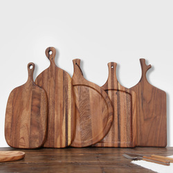 Black Walnut Cutting Board Kitchen Chopping Block Wood Cake Sushi Serving Trays Bread Fruit Pizza Tray Pizza Board