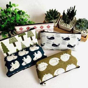 Promotional <b>Gift</b> <b>Stationery</b> Storage Bag Canvas Fabric Pencil case Students Pencil Pouch Pen Box - Product Image 5