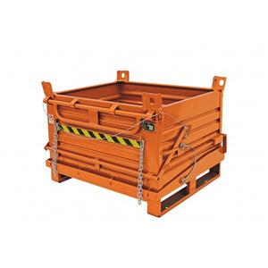 SALL - SMH154A000 Bennes à ouverture tombante en acier avec 1 porte, orange - EAN 662641929746 MATERIAL HANDLING - Product Image 2