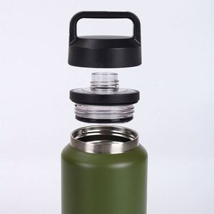 Bouteille isotherme sous vide de 20 oz et 36 oz avec poignée, en acier inoxydable, pour promotions - Product Image 1