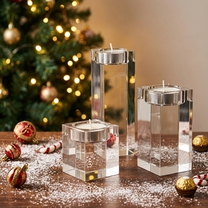 <span class=keywords><strong>Portacandele</strong></span> <span class=keywords><strong>in</strong></span> Cristallo a Forma di Ponte JIN PENG, Personalizzato per Pasqua, Matrimoni, Decorazioni per la Casa, Regalo - Product Image 1