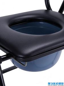Silla de Inodoro Plegable de Acero para Personas Mayores, con Cubo de Seguridad para Uso en el Baño - Product Image 6