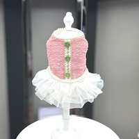 Robes de luxe pour chiens en polyester écologique, unies, pour l'été et le printemps, style princesse, pour le loisir, vente en gros