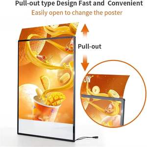 Custom Magnetic Snap Frame Slim Light Box <b>LED</b> Backlit Menu Lightbox Indoor Retail Store Illuminated Poster Display <b>Sign</b> - Product Image 2