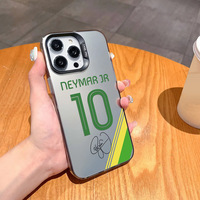 Coque de téléphone portable IMD transparente colorée motif équipe de football pour iPhone 16 Plus 15 17 Pro Max – Vente Flash